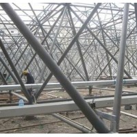 力求厂家设计施工螺栓球网架 钢结构建筑工程安装